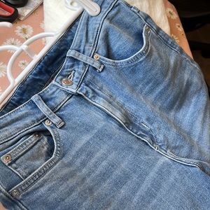H&M wide high waist ankle length denim